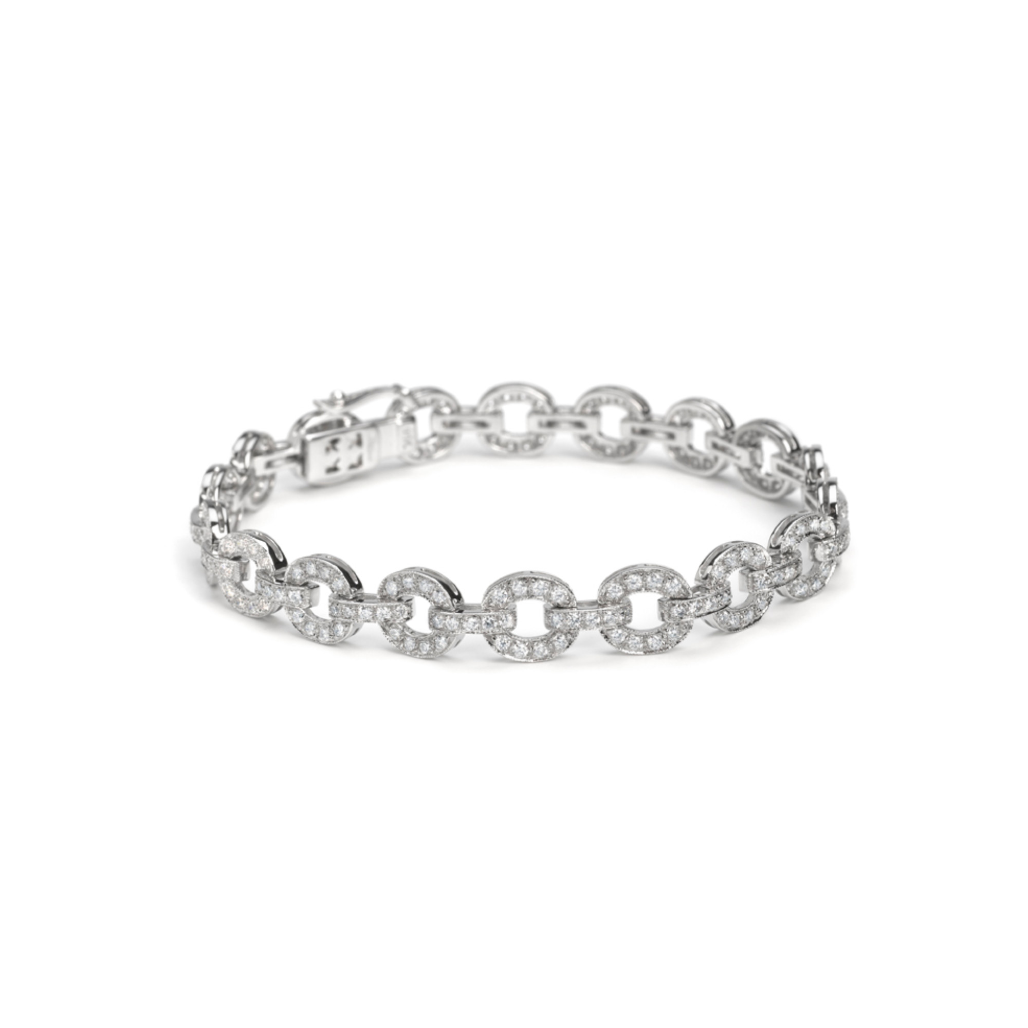 Diamond & 18ct White Gold Bracelet » John Start Jewellery