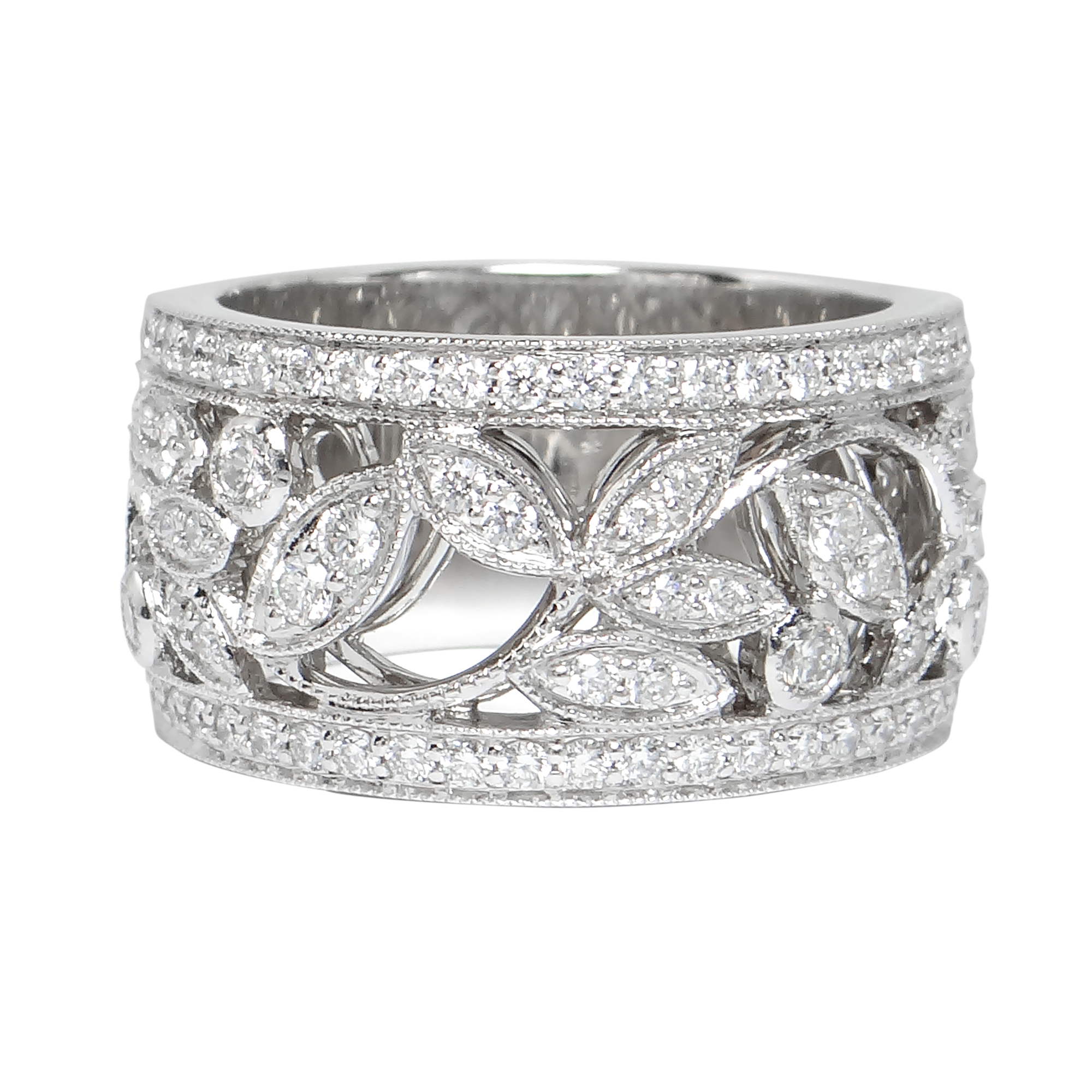 Gold And Diamond Band Ring Photos