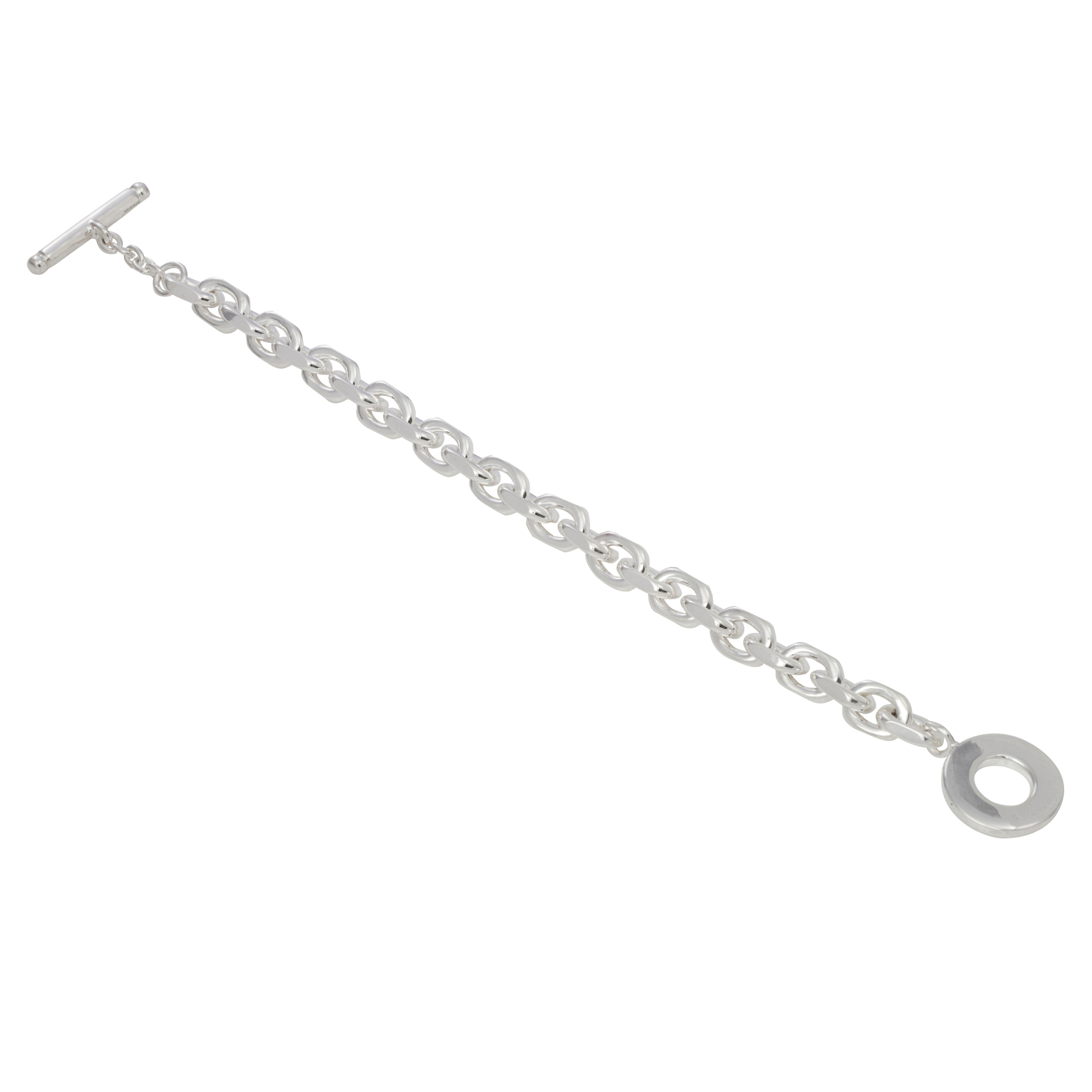 Sterling Silver Chain Link Bracelet Pin & Hole Clasp » John Start