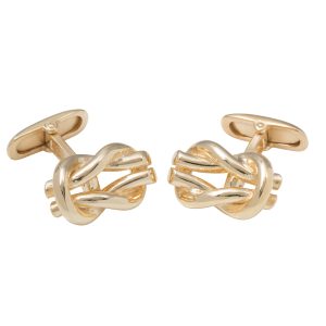 Silver Gilt Knot Cufflinks