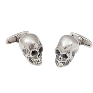 Sterling Silver Skull Cufflinks