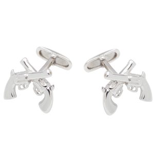 Sterling Silver Pistols Cufflinks