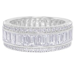 18ct White Gold & Diamond Eternity Ring