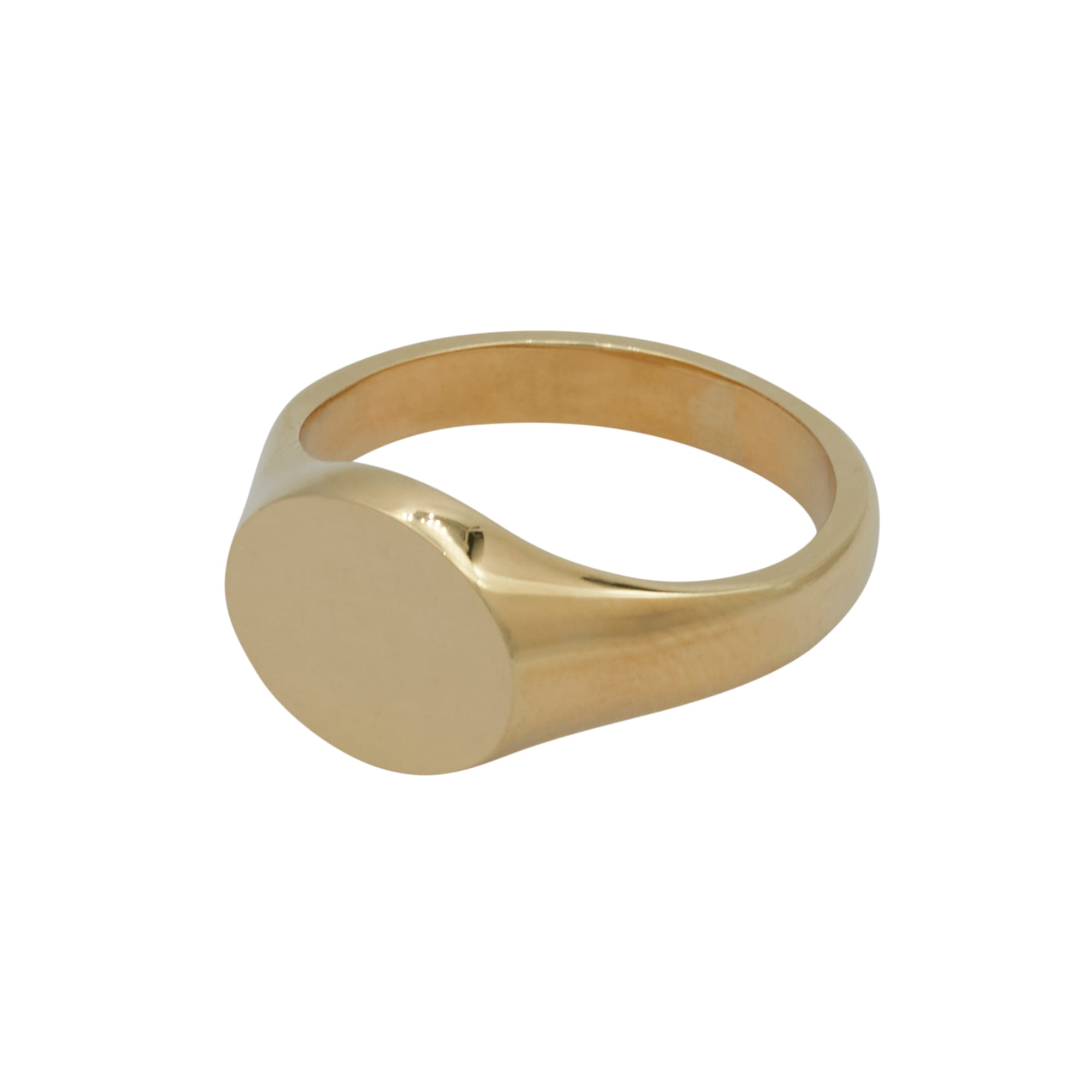 Oval Head heavy Weight Signet Ring, 9ct Yellow Gold - HS40
