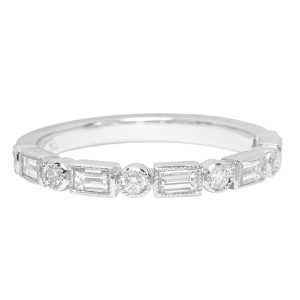 Half Eternity, 18ct White Gold, Diamond Ring