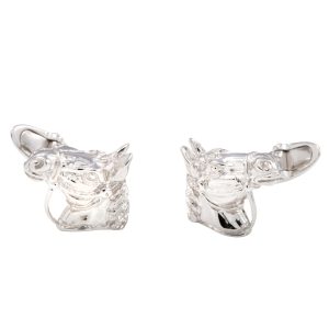 Sterling Silver Horse Head Cufflinks