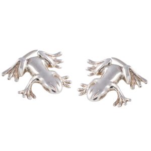 Sterling Silver Frog Cufflinks