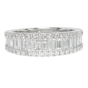 18ct White Gold, Diamond, Half Eternity Ring