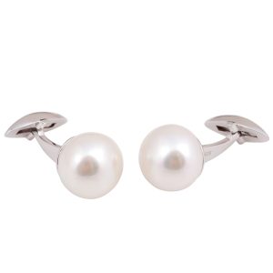 Sterling Silver Fresh Water Pearl Cufflinks