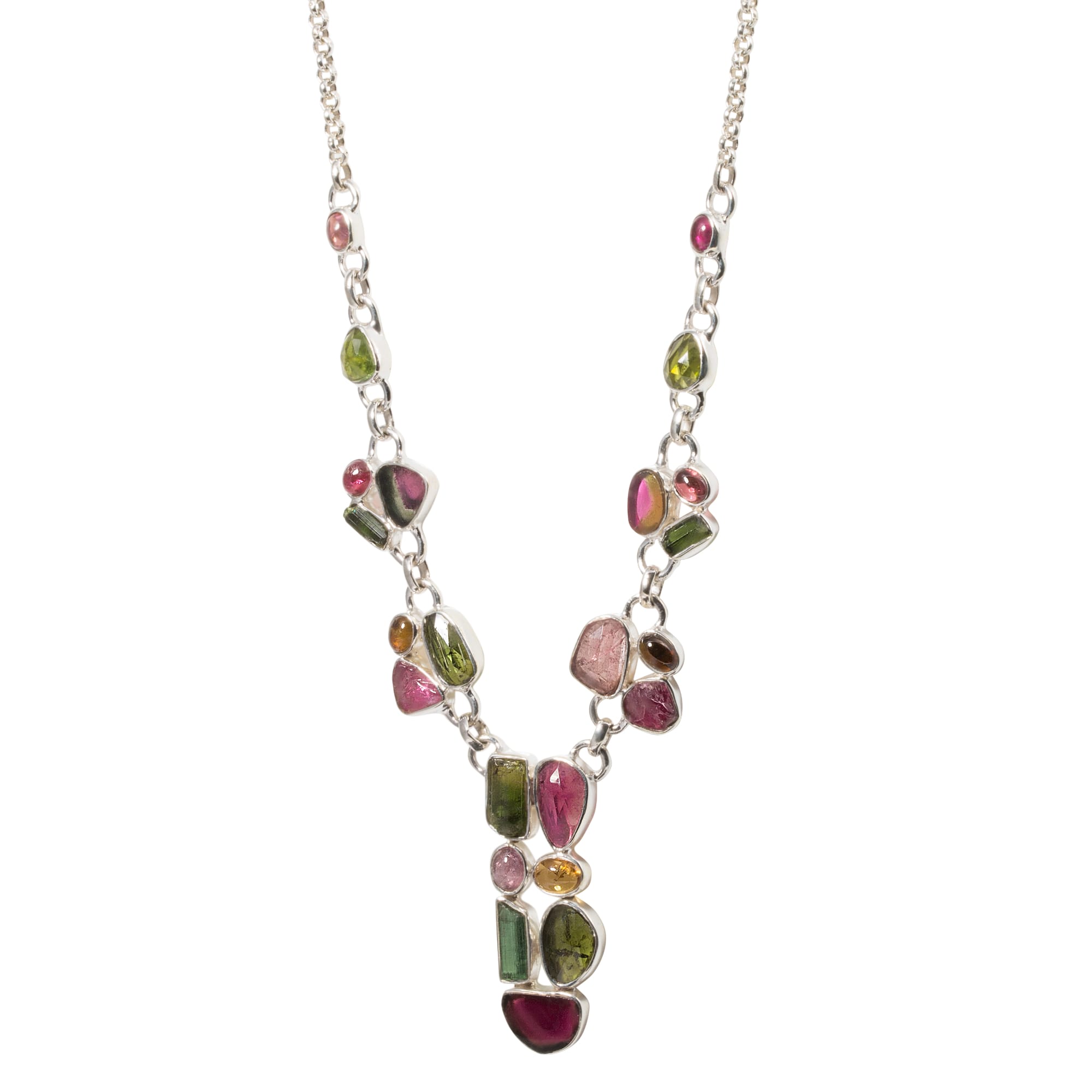Tourmaline Sterling Silver Necklace